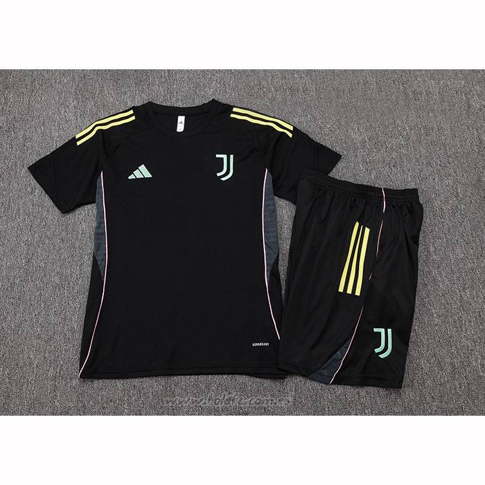 Chandal del Juventus Manga Corta 2025-2026 Negro - Pantalon Corto